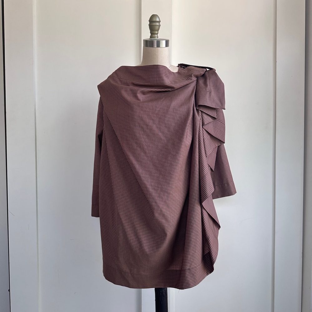 Vivienne Westwood SS15 asymmetric draped cape blazer